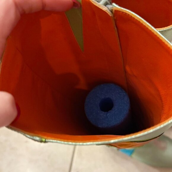 Latelier de Charlotte adc Charlotte Metallic 1970s knee high boots VAL 39 US 8 - Picture 4 of 8